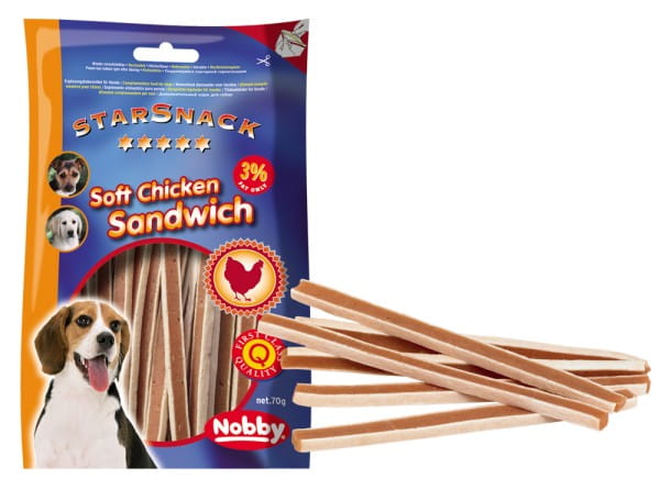 Nobby STARSNACK Soft Chicken Sandwich für Hunde