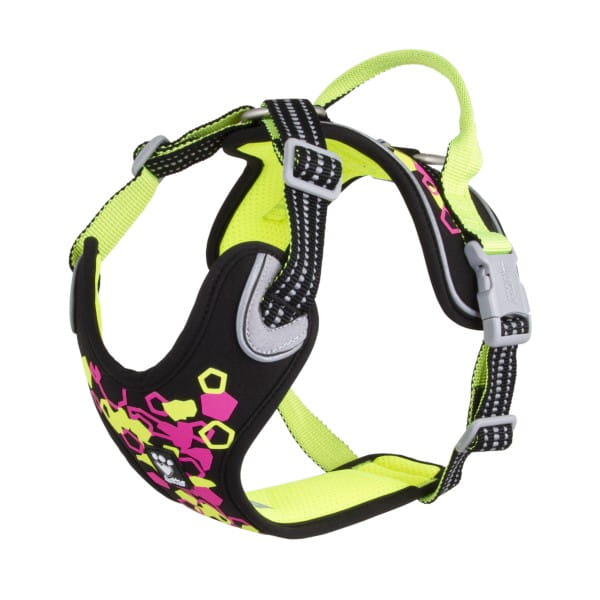 HURTTA Hundegeschirr Weekend Warrior Harness II Neon licorice, 75-100 cm