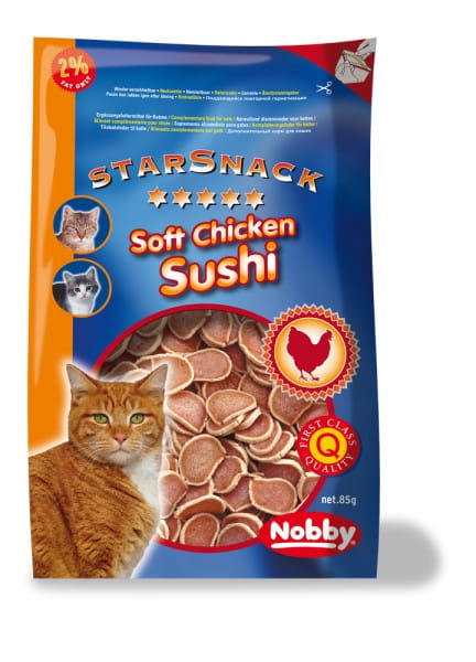 Nobby StarSnack Soft Chicken Sushi für Katzen 85g