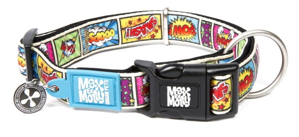 Max & Molly Smart ID Halsband - Comic/XS