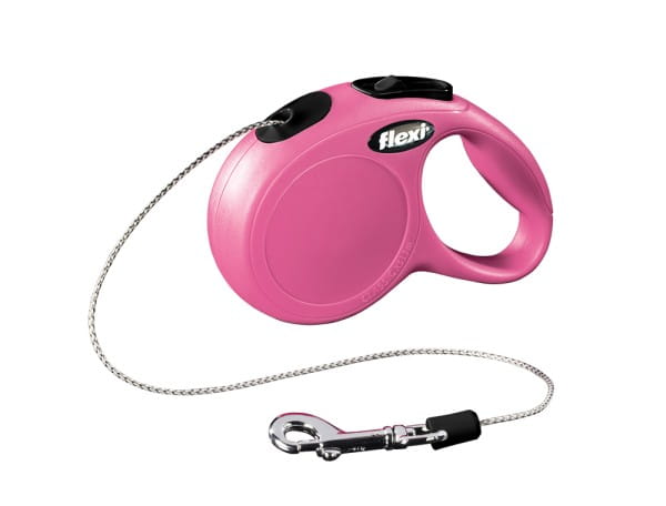 Flexi "NEW CLASSIC" mit Seil pink